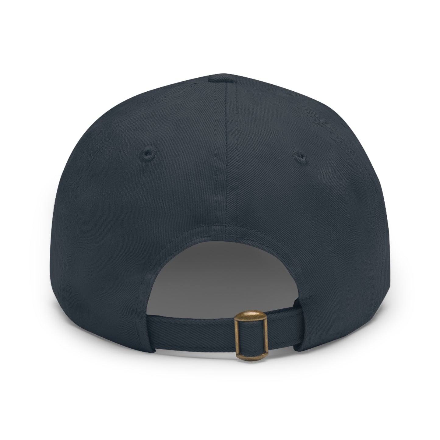 Dad Hat with Leather Patch (Rectangle) by Cedric Wear London