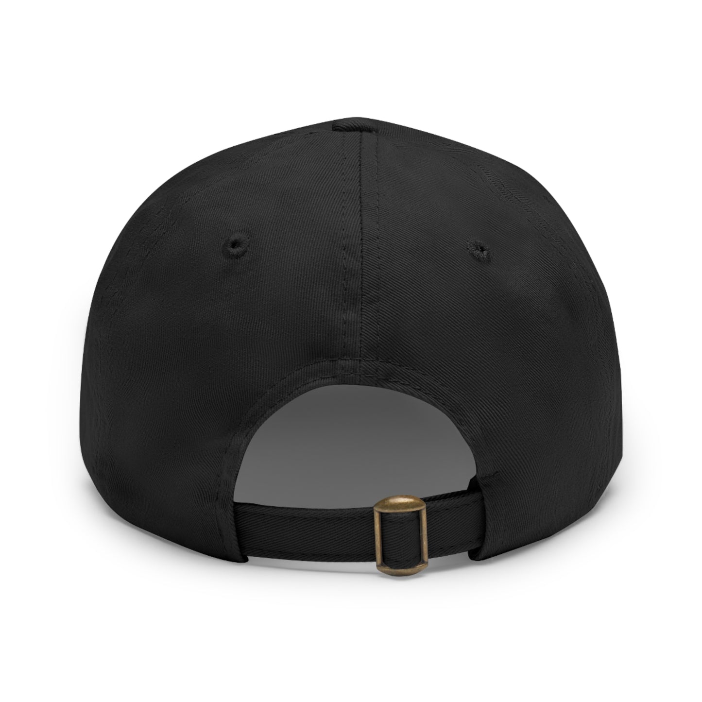 Dad Hat with Leather Patch (Rectangle) by Cedric Wear London