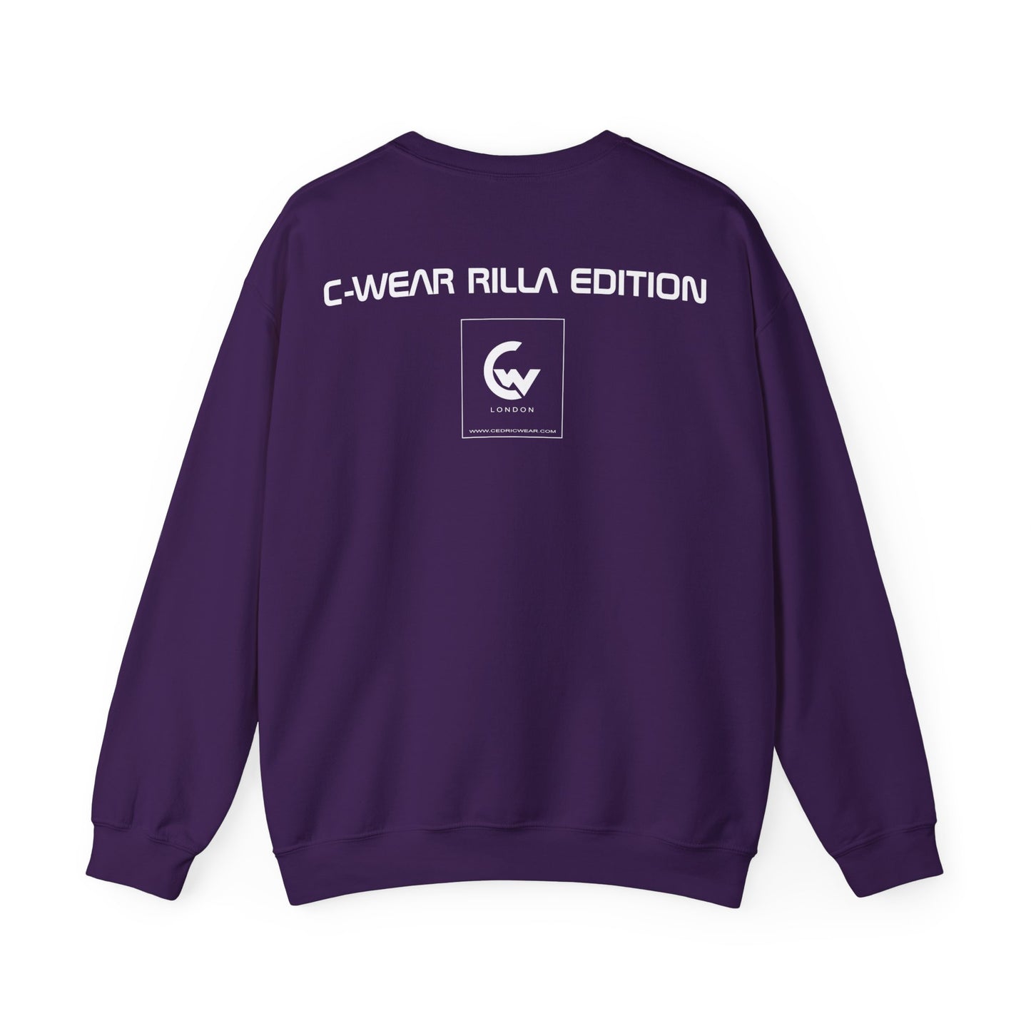 Rilla Grey Face - Crewneck Sweatshirt By Cedric Wear London