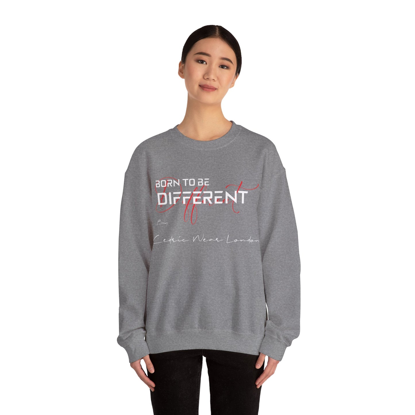 Born to be different - by Cedric Wear London , Unisex Heavy Blend™ Crewneck Sweatshirt