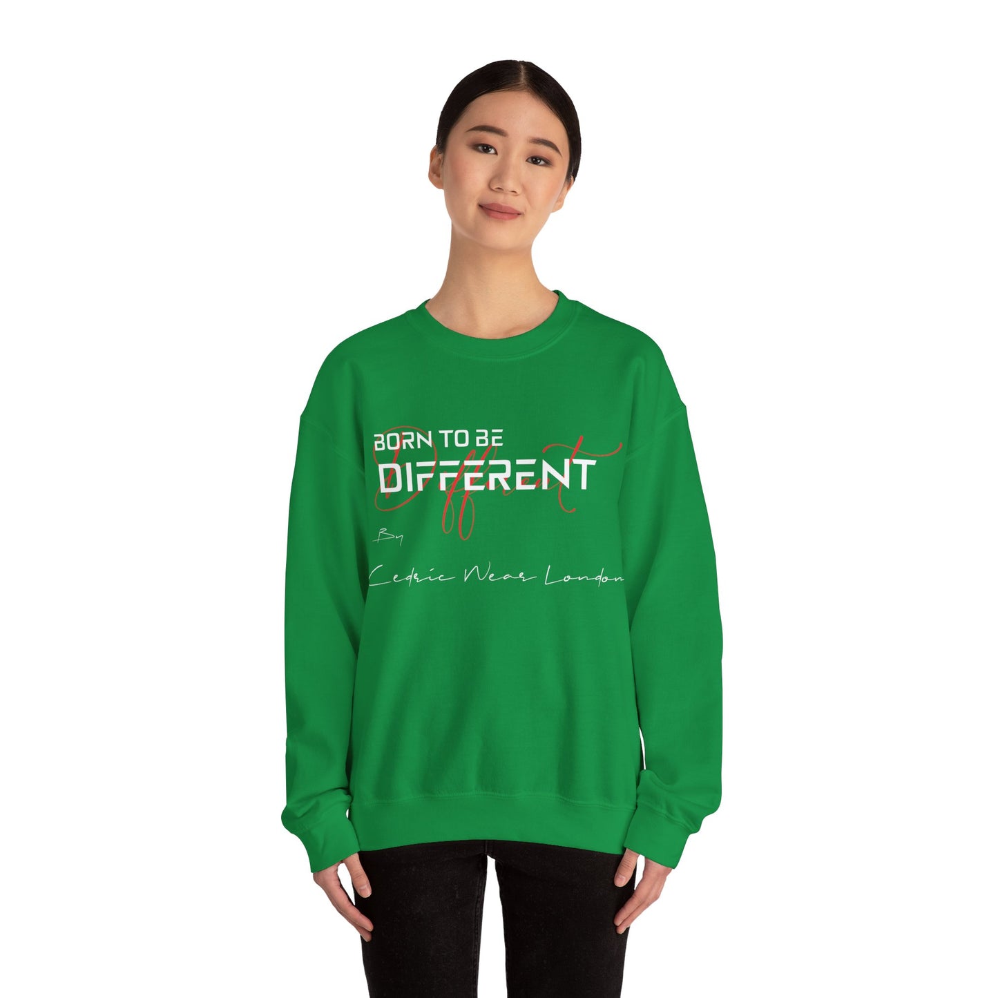 Born to be different - by Cedric Wear London , Unisex Heavy Blend™ Crewneck Sweatshirt