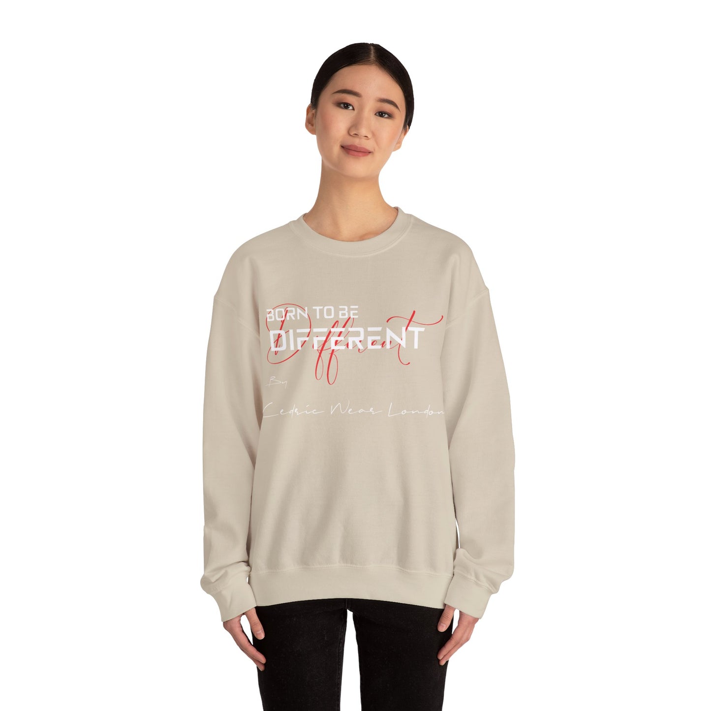 Born to be different - by Cedric Wear London , Unisex Heavy Blend™ Crewneck Sweatshirt