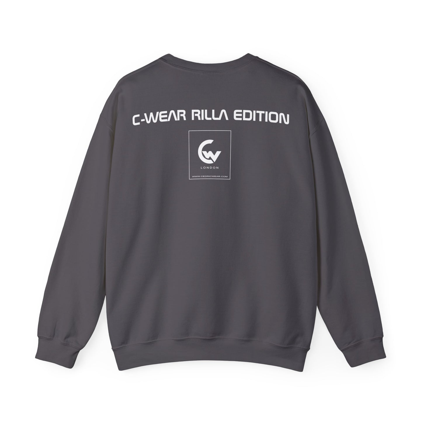 Rilla Grey Face - Crewneck Sweatshirt By Cedric Wear London