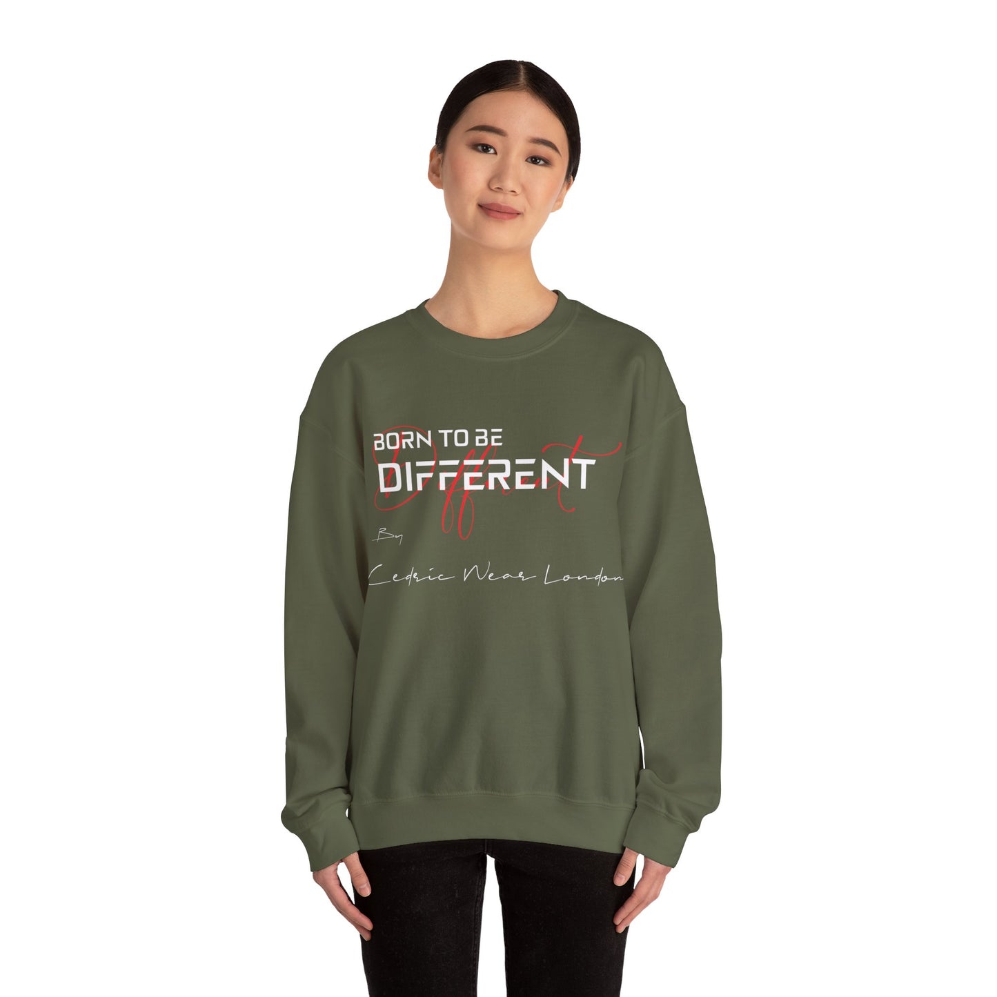 Born to be different - by Cedric Wear London , Unisex Heavy Blend™ Crewneck Sweatshirt