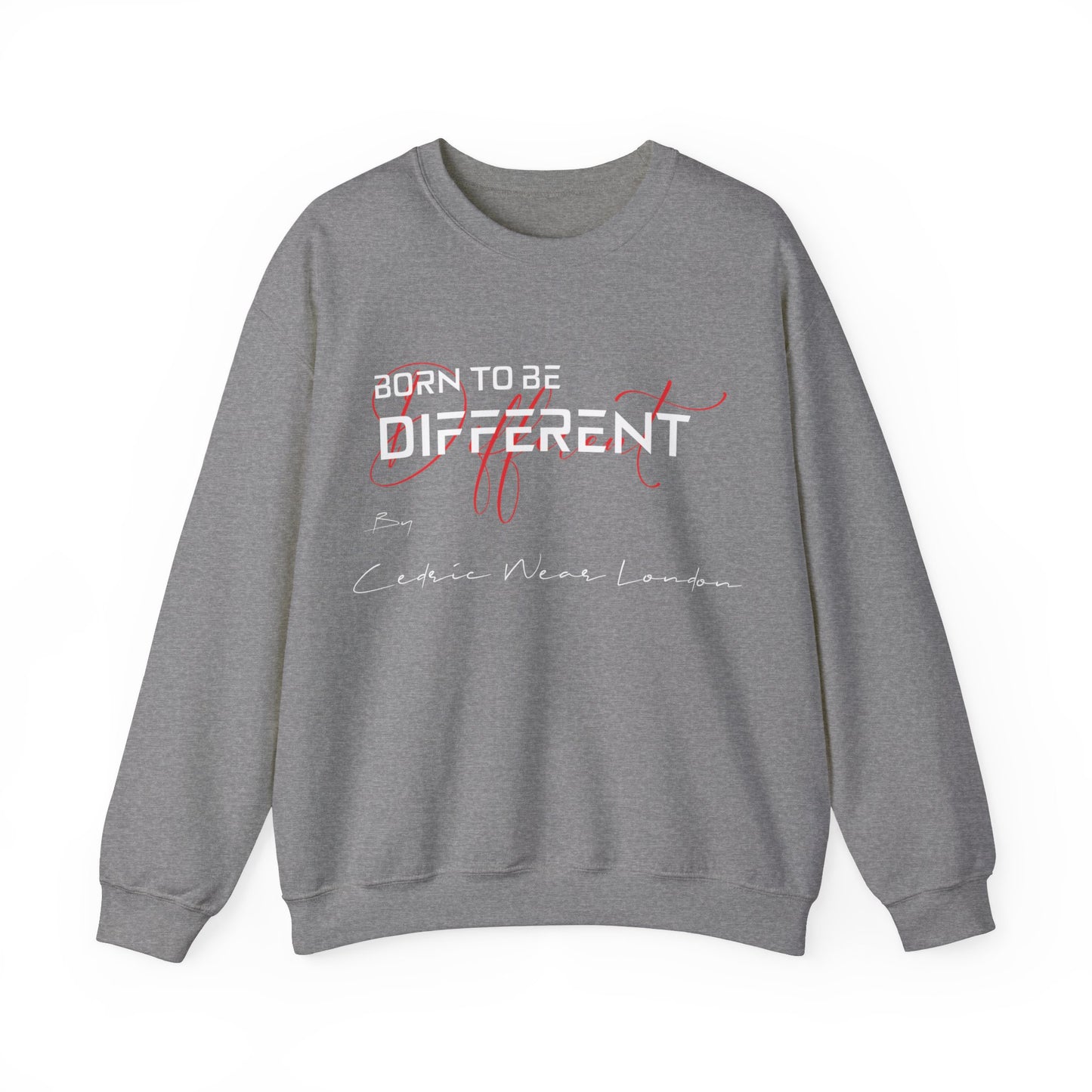 Born to be different - by Cedric Wear London , Unisex Heavy Blend™ Crewneck Sweatshirt